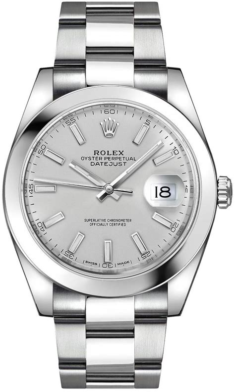 silver watch mens rolex